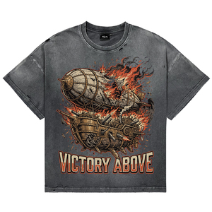 T-shirts pour hommes vintage effet vieilli délavé à l'acide, respirants, style décontracté, imprimé punk, coupe oversize, streetwear, manches courtes, été - Product Image 1
