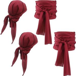 Chapeau, foulard et ceinture de costume de <span class=keywords><strong>pirate</strong></span> pour cosplay, style médiéval, Renaissance, vintage, pirates, femmes, hommes, bandeau, ceinture de taille, Halloween - Product Image 2