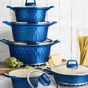 Juegos de utensilios de cocina de granito de alta calidad, <span class=keywords><strong>ollas</strong></span> <span class=keywords><strong>y</strong></span> <span class=keywords><strong>sartenes</strong></span> de aluminio <span class=keywords><strong>y</strong></span> mármol antiadherentes, juego de utensilios de cocina al por mayor - Product Image 3