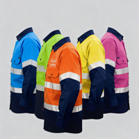 Vêtements de travail en coton, chemise, pantalon, uniforme, combinaison de travail, construction, exploitation minière, industrie, vêtements de sécurité réfléchissants, vêtements de travail haute visibilité