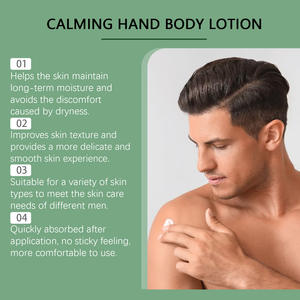 Lait Corporel Hydratant en Profondeur East Moon, Rafraîchissant, Améliorant la Sécheresse, Apaisant à l'Aloès Véra, Crème <span class=keywords><strong>Lotion</strong></span> pour Hommes Peaux Sensibles - Product Image 5