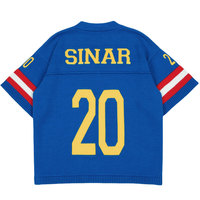 Pull pour hommes avec LOGO personnalisé OEM pull en tricot décontracté à manches courtes pull de football pull polo vintage en tricot pull en jersey pour hommes