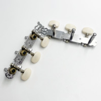 2R2L Short Tail Hole Open Ukulele Tuning Pegs Type for Small 4-string Ukuleles Exquisite Ukulele Accessories Plum Blossom