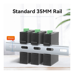 Conmutador de Red Industrial Gigabit Ethernet de Alto Rendimiento GIANTECH de 5 Puertos, Comunicación Full-Duplex/Half-Duplex, Soporte VLAN - Product Image 3