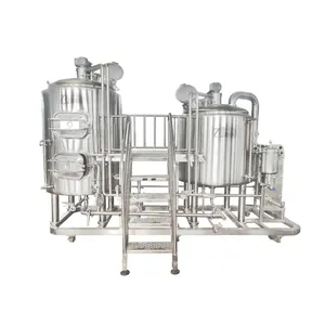 Équipement de brassage de bière à domicile 500l équipement de brassage de bière artisanale en acier inoxydable