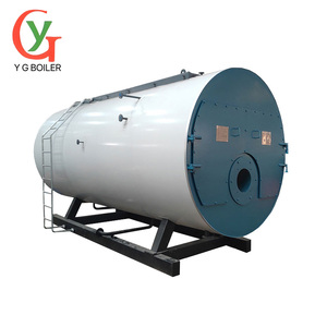 Caldera de vapor industrial horizontal de tubos de fuego de alta presión YG WNS, nueva, de 1t, 2t, 3t, 4t, 5t, 8t, 10t, para esterilización en laboratorio (gasóleo/gas) - Product Image 1