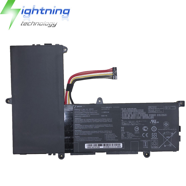 New Genuine Original C21N1521 7.6V 38Wh Laptop Battery for ASUS VivoBook E200HA E200HA-1A E200HA-1B E200HA-1E Notebook