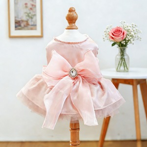 Falda para mascotas, estilo princesa, vestido de tul azul claro, transpirable, para las cuatro estaciones - Product Image 2