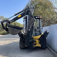 Retroexcavadora Usada con Cargador Frontal, Excavadora de 35 Toneladas, Motor y Bomba de Excelente Rendimiento, Cargadora de Ruedas DETANK DEL350, EPA CE Euro 5