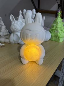 Lampada <span class=keywords><strong>Luna</strong></span> DIY con Orso Fluido, Luce <span class=keywords><strong>Luna</strong></span> Creativa Stile Orso <span class=keywords><strong>e</strong></span> Coniglio, Kit Pittura Fai-da-Te per Bambini <span class=keywords><strong>e</strong></span> Adulti - Product Image 5