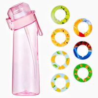 650ml Starter up Set Bouteilles à boire Bouteille d'eau de sport avec 7 dosettes de saveur de fruits parfumées Best Seller