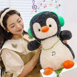 Pingüino <span class=keywords><strong>de</strong></span> Peluche <span class=keywords><strong>de</strong></span> Alta Calidad <span class=keywords><strong>de</strong></span> 25-45 cm, con Auriculares, <span class=keywords><strong>Juguete</strong></span> <span class=keywords><strong>de</strong></span> Peluche Suave, Almohada <span class=keywords><strong>de</strong></span> Peluche, Muñeco para Calmar al Bebé - Product Image 3