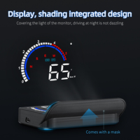 Afficheur numérique HUD universel M13 Plus GPS pour pare-brise, affichage de la vitesse USB pour voitures, électronique automobile OBD2