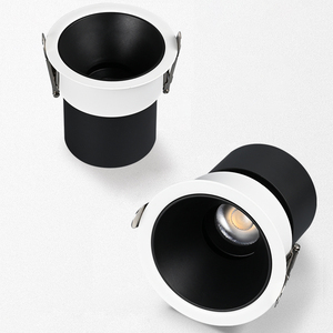 Downlight LED Empotrable de Aluminio Blanco y Negro Moderno de Alta Calidad de 9W para Iluminación del Hogar - Product Image 1