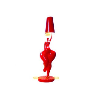 Hotel sala de estar Oficina escritorio iluminación diseño decoración resina fibra de vidrio estatua maniquí arte lámpara para diseño de interiores - Product Image 1