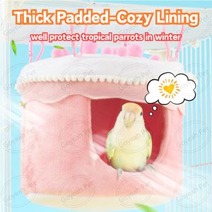 Bánh Hình Dạng Mùa Đông Vẹt Tổ Siêu Mềm Ấm Cúng Dễ Dàng Làm Sạch Chim Sang Trọng Giường Với Đệm - Product Image 3