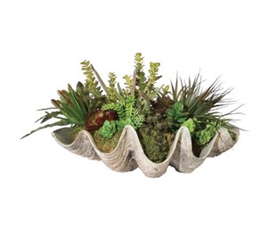 Bán Sỉ Vỏ Sò Giả Vườn Nhựa Lá Vàng Tượng Vỏ Sò Biển Cho Nghệ Thuật Vườn - Product Image 3