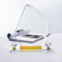 Usine En Gros Conception Personnalisée Trophée En Cristal Vierge Sublimation Plaque Transparente Prix En Verre