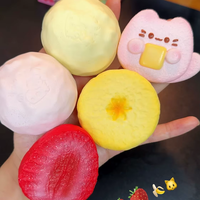 Pack de 5 mini-desserts squishy en TPR, fausses pâtisseries à remontée lente, jouet anti-stress pour les 14 ans et plus