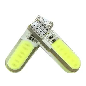 Venta caliente del T10 bombilla LED W5W cob led coche T10 luz de lectura coche de la luz interior del coche luces led diferentes t10 color