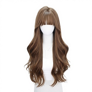 Parrucca ND Brand Lolita con Onde Grandi e Riccioli, Capelli Naturali Marrone Chiaro, Resistente al Calore, per Donne, Stile Giapponese Fresco JK - Product Image 1