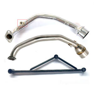 Gy6 निकास पाइप फ्रंट लिंक हेडर पाइप <span class=keywords><strong>150cc</strong></span> मोटरसाइकिल निकास संशोधन स्टेनलेस स्टील 51 मिमी एस्केप ट्यूब - Product Image 1