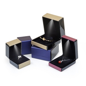 Wholesale Led Light Jewelry Gift Box Luxury Packaging Ring Pendant Display Box Led Jewelry Display Box Custom - Product Image 2
