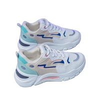 Chaussures pour femmes printemps 2025 nouvelles chaussures pour femmes maille respirant Version coréenne tout-match décontracté couleur-blocage baskets