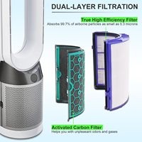 Filter Udara untuk Rumah untuk Dyson TP04 TP07 HP04 HP07 H13 True HEPA Activated Carbon Air Purifier Filter Grosir