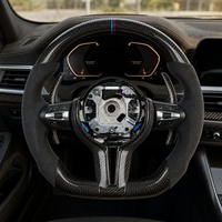 Volant sport en fibre de carbone et cuir pour BMW F10 F20 F30 F32 F36 F80 F82 M3 M4 M Sport - Vente en gros