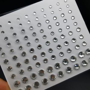 Accesorios para festivales de música, pegatina de tatuaje de corazón <span class=keywords><strong>temporal</strong></span>, pegatina de maquillaje de piedra, joyas faciales acrílicas para fiestas - Product Image 2