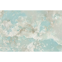 DCT SL-CC113 Plaque de quartz souple en pierre artificielle technique Turquoise Nuageux, moderne, écologique et de luxe, pour salles de bain, chambres et salles à manger