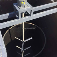 Agitateur vertical à pales JBJ900 3 kW à moteur CC pour réservoir de stockage des eaux usées avec revêtement anti-corrosion et roulement en acier au carbone