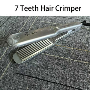 เครื่องหนีบผมตรงแบบมืออาชีพสำหรับร้านเสริมสวย แผ่นไทเทเนียม รีดผมลอน รีดผมหยิก - Product Image 4