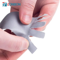EONBON Lot de 5 rubans adhésifs de haute qualité en argent 90 pieds x 2 pouces, résistants, imperméables et gris.