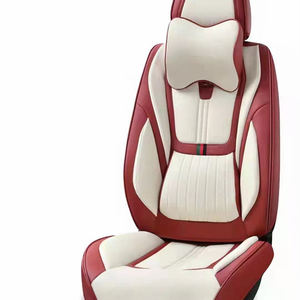 Nouveau design de housse de siège de <span class=keywords><strong>voiture</strong></span> originale de luxe imperméable facile à nettoyer housse de siège de <span class=keywords><strong>voiture</strong></span> en cuir personnalisée à coutures diamantées - Product Image 3