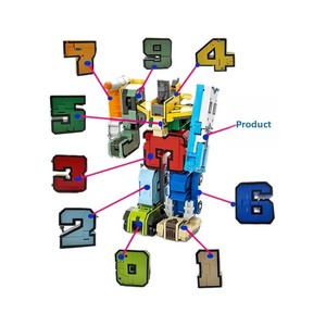 Bloques <span class=keywords><strong>de</strong></span> Construcción <span class=keywords><strong>de</strong></span> Robots Digitales Transformables, Silenciosos, para Niños, Letras <span class=keywords><strong>de</strong></span> <span class=keywords><strong>Autobots</strong></span>, Juguete <span class=keywords><strong>de</strong></span> Plástico para Bebés - Product Image 5