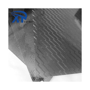 Feuille de camouflage noire en fibre de carbone 3K Feuilles de résine époxy tissées 1mm à 5mm - Product Image 1