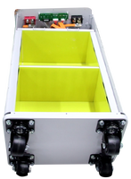 Boîtier métallique vide JKESS16S en stock UE pour batterie LiFePO4 48V 51.2V, boîte de batterie 15kWh pour stockage d'énergie domestique, pack de batteries au lithium avec BMS et écran LCD