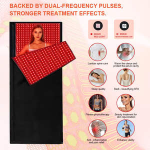 Merican Dual Wave 660nm 850nm LED Light Pad Estera de bienestar de cuerpo completo para la relajación en el hogar - Product Image 6