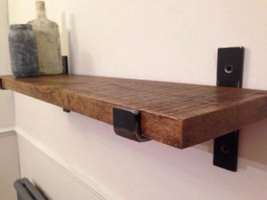 <span class=keywords><strong>Étagère</strong></span> murale en bois de pin, forte capacité de <span class=keywords><strong>charge</strong></span>, écologique, sans perforation, <span class=keywords><strong>étagère</strong></span> simple rangée, cuisine, salon - Product Image 2