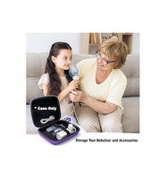 Étui de transport protecteur pour nébuliseur portable, sac médical de voyage à coque rigide pour inhalateur, embout doseur, masques, sac de rangement