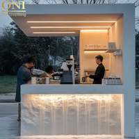 ONI Mobilier moderne pour les salons de thé et de café Aménagement d'intérieur avec kiosque de présentation de cosmétiques et d'aliments