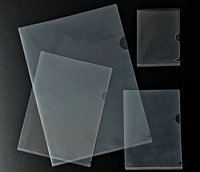 Portapapeles Transparente de Plástico Grueso Personalizado con Impresión, Carpeta de Archivo Transparente de PP en Forma de L, Tamaño A4