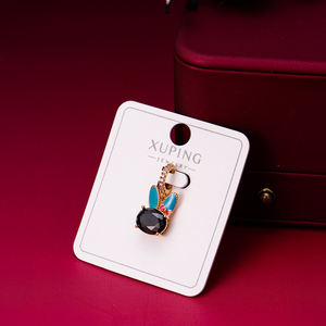 XUPING perhiasan hewan kucing anjing lumba-lumba kupu-kupu gajah lapis emas Ice Out mode Rapper personalisasi liontin liontin - Product Image 5