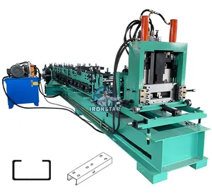 Denizaşırı sıcak satış çelik çatı kafes yapma makineleri Z/C/U Metal çelik aşıklı sac profil makinesi