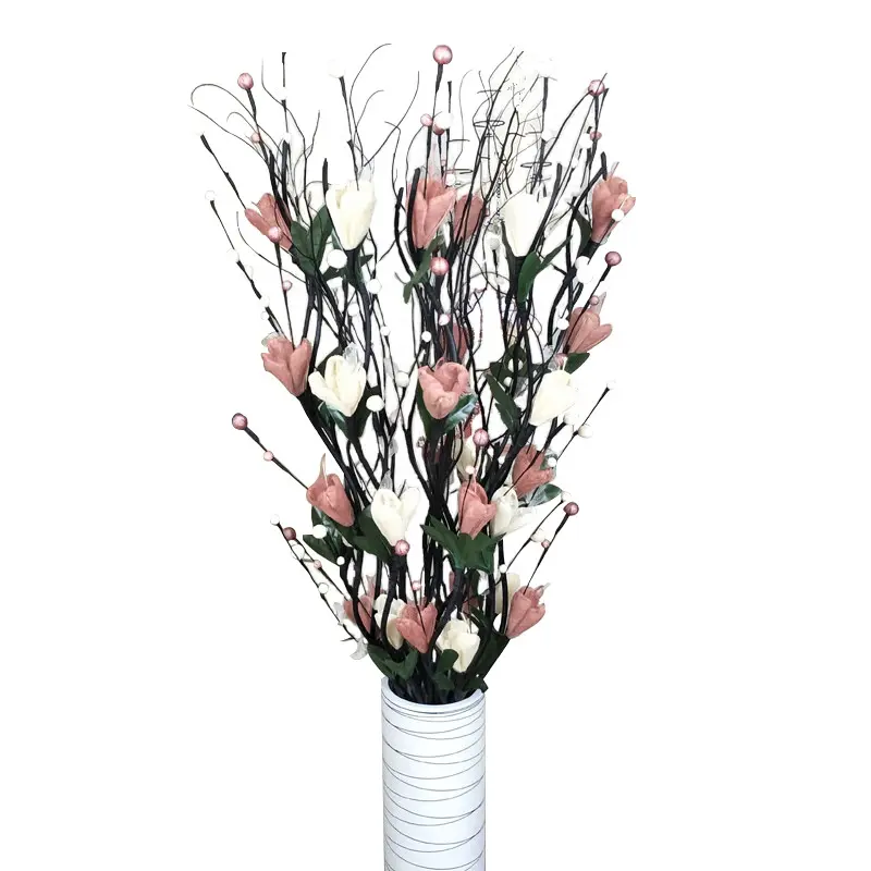 UN grande mazzo di prugne commercio all'ingrosso di fiori al coperto albero decorativo per la casa arredi per la pianta artificiale fiori artificiali