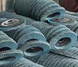 <span class=keywords><strong>Disque</strong></span> de meulage à ailettes bleu de <span class=keywords><strong>125</strong></span> mm de diamètre pour meuleuses et meuleuses d'angle - Product Image 5