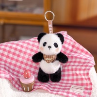14CM Boneka Gantungan Tas MINI Lucu Bentuk Domba, Anak Anjing, Panda, Beruang, Gajah, Hadiah Ulang Tahun untuk Anak Perempuan, Souvenir Berkualitas Tinggi, Mainan Boneka Plush