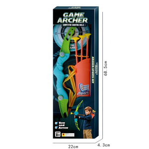 Ensemble <span class=keywords><strong>arc</strong></span> <span class=keywords><strong>et</strong></span> flèches de 68 cm avec <span class=keywords><strong>carquois</strong></span>, jeu de tir interactif en plein air, <span class=keywords><strong>jouet</strong></span> pour enfants, loisirs en famille, sport, cadeau d'anniversaire - Product Image 6